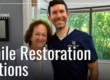 Doctor and patient smiling