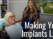 patient and hygienist smiling together